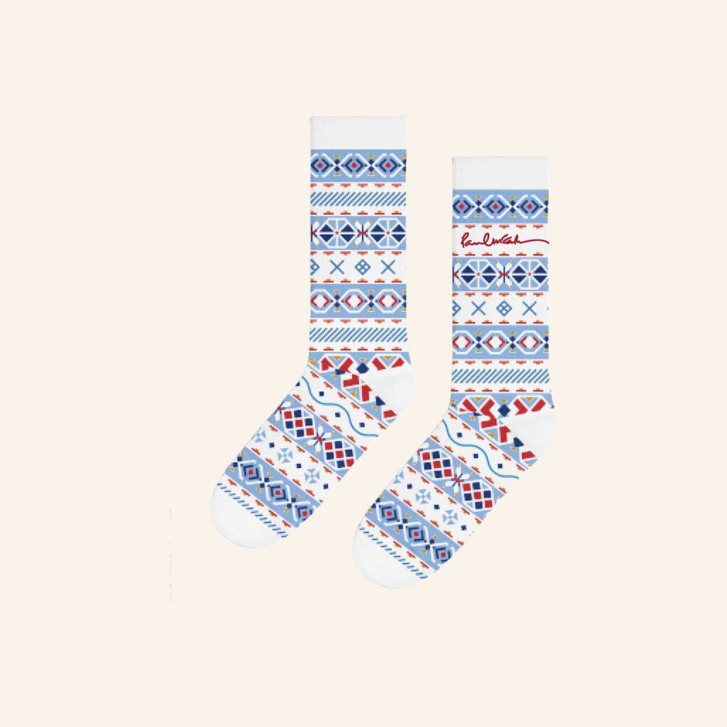 Paul McCartney Merch 2026 Fair Isle Socks Christmas Gift For Music Lovers