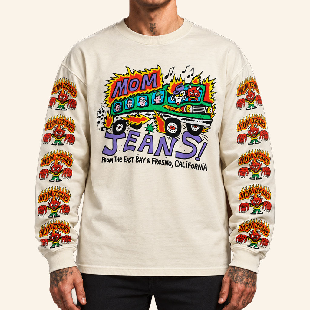 Mom Jeans Merch 2026 From The East Bay And Fresno California Long Sleeve Shirt Music Fan Gifts