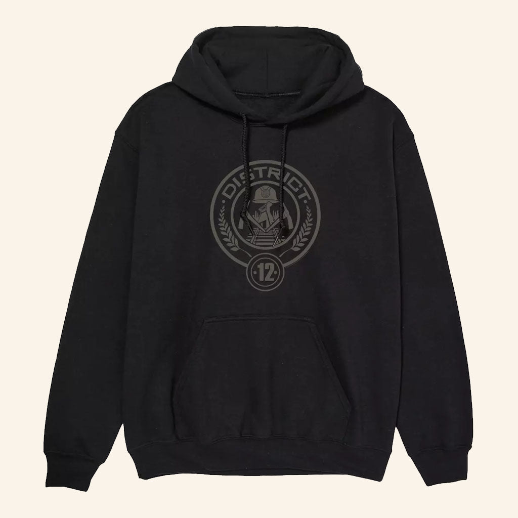 Hunger Games Merch 2026 District 12 Logo Hoodie Hunger Games Hooded Sweatshirt Fan Gifts