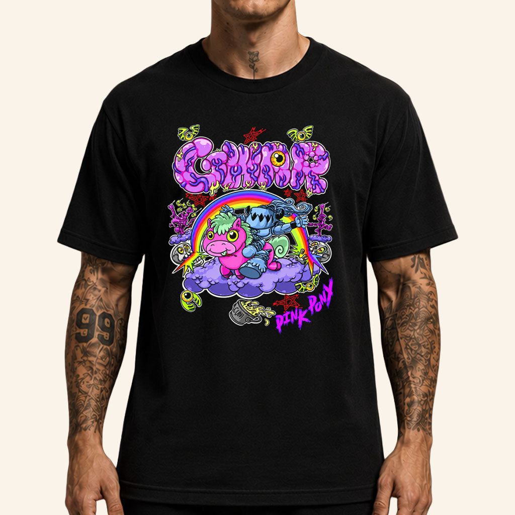Gwar Band Merch 2026 Tour Pink Pony Club T-Shirt Black Gift Ideas For Music Lovers