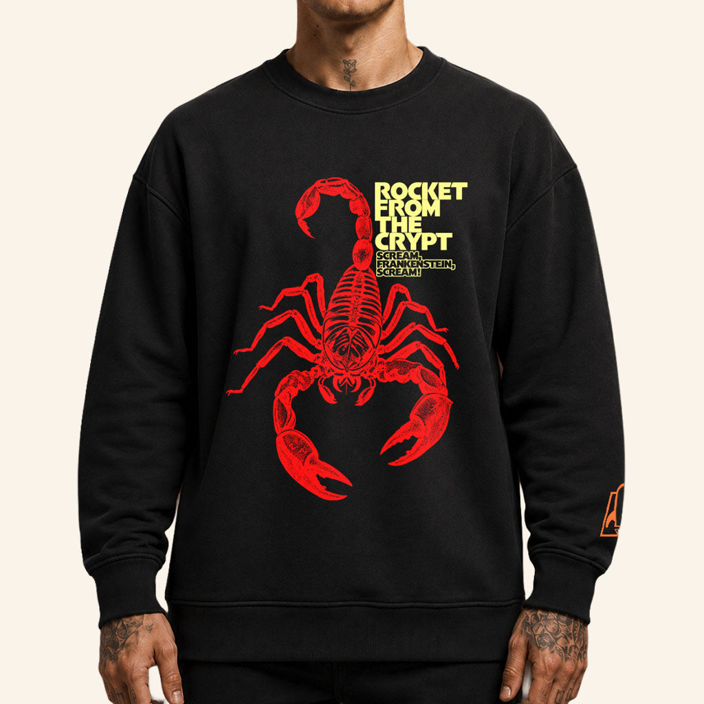 Rocket From The Crypt Band Merch Scream Frankenstein Scream Scorpion Sweatshirt Fans Apparel