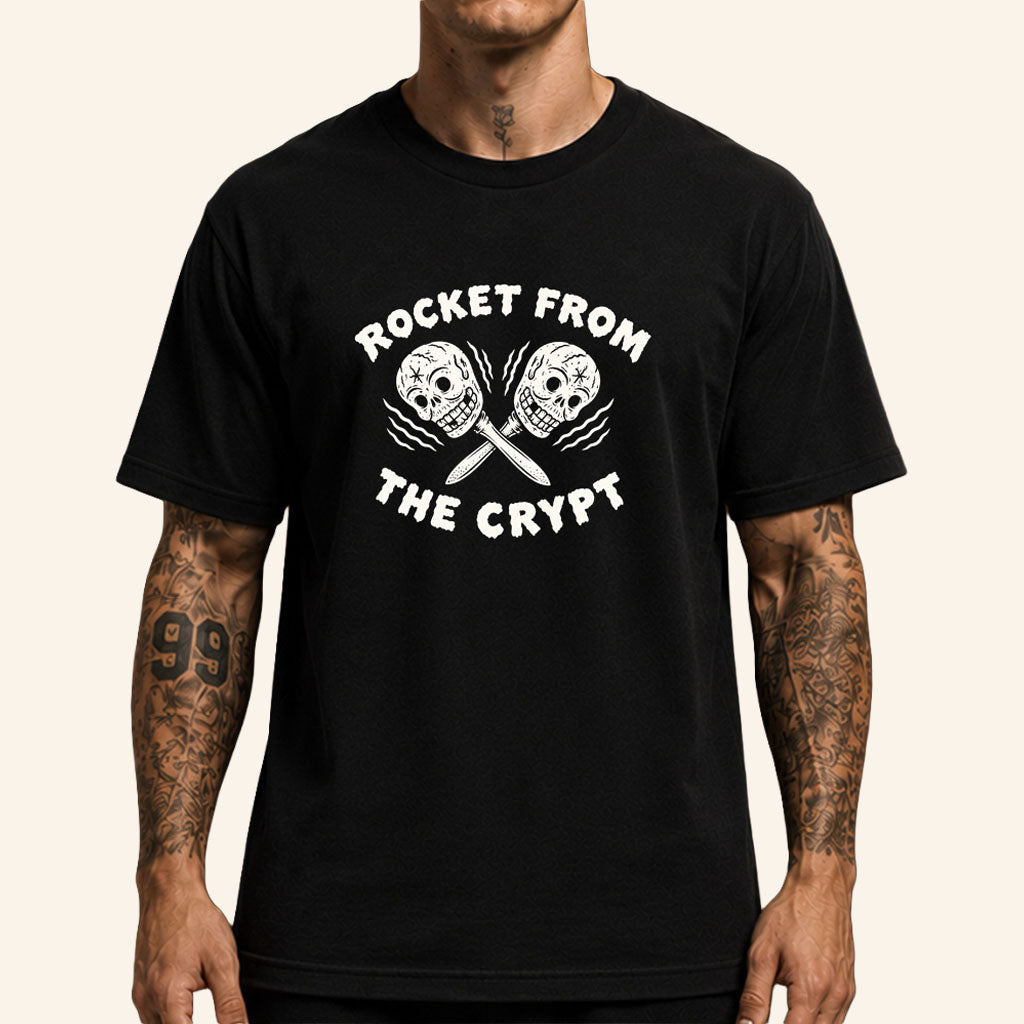 Rocket From The Crypt Band Merch 2026 The Trembling Skull Black T-Shirt Gift For Music Lovers