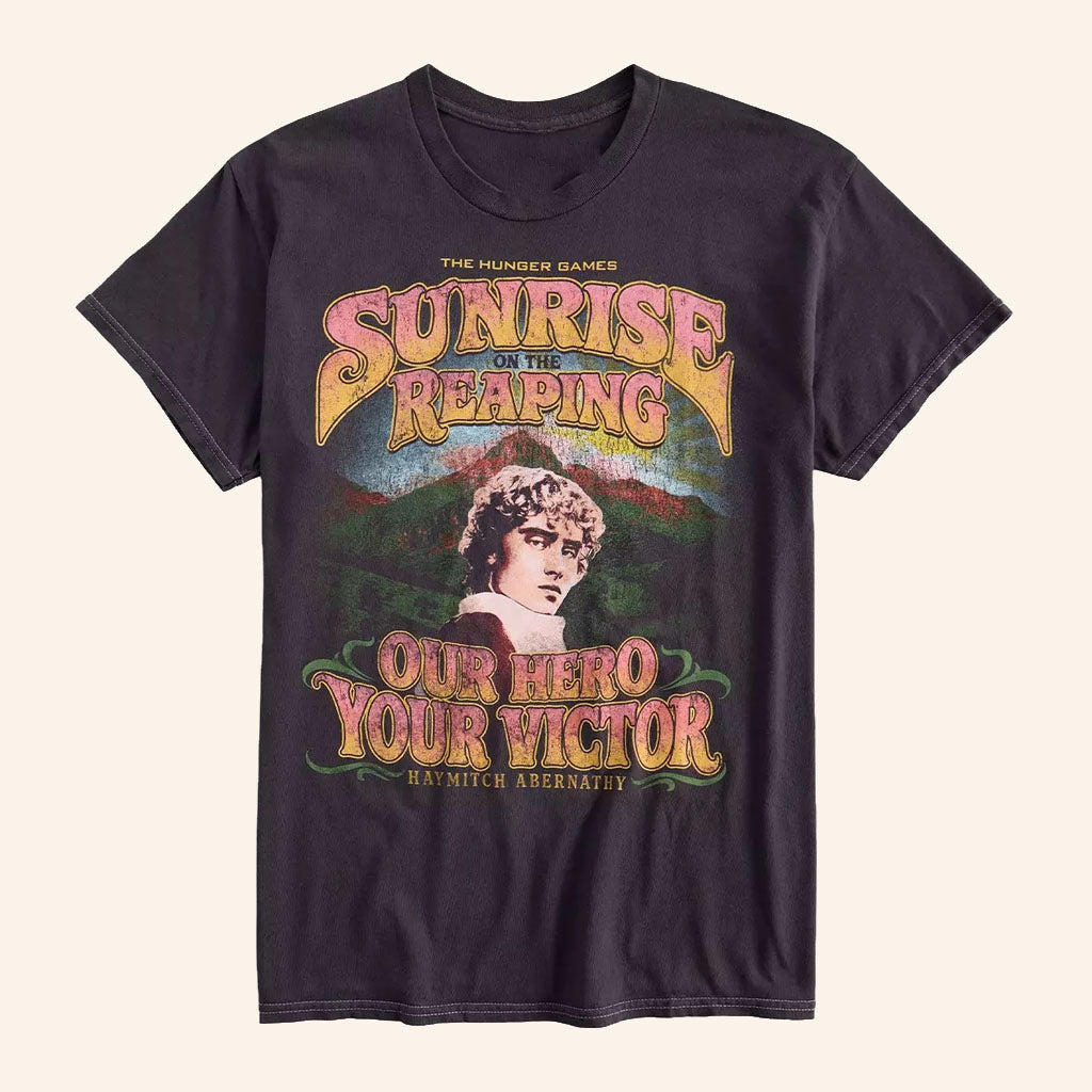 Hunger Games Merch 2026 Haymitch Abernathy T-Shirt Our Hero Your Victor Shirt Movie Fan Gifts