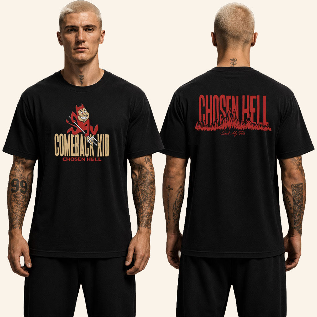 Comeback Kid Merch 2026 Chosen Hell Seal My Fate T-Shirt Black Gift For Band Fans