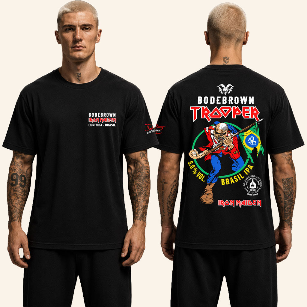Iron Maiden Merch 2026 Bodebrown Trooper 5 Percent Vol Brasil IPA T-Shirt Gift For Metalheads