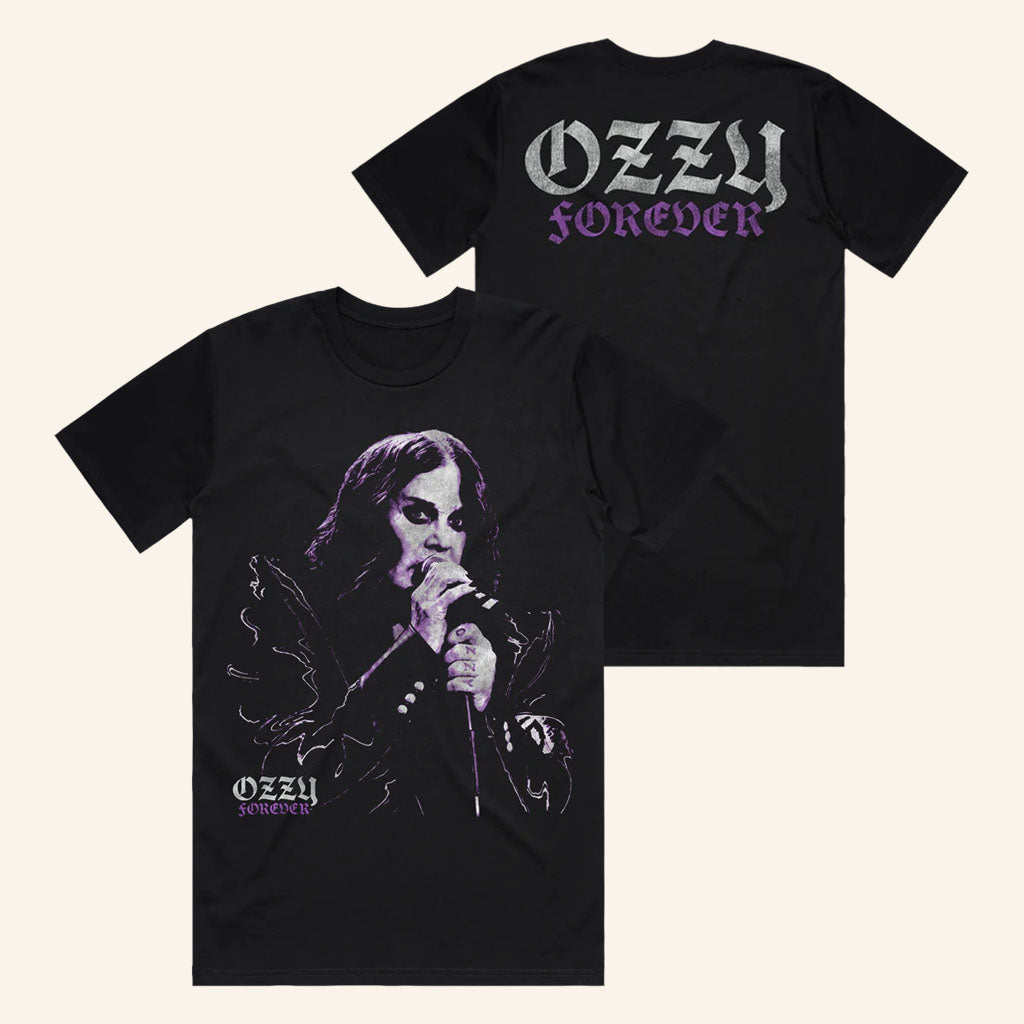 Ozzy Osbourne Merch 2026 Ozzy Forever Portrait T-Shirt Black Music Related Gifts For Guys