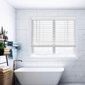 2" Cordless Faux Wood Blinds - Room Darkening Venetian Window Shades