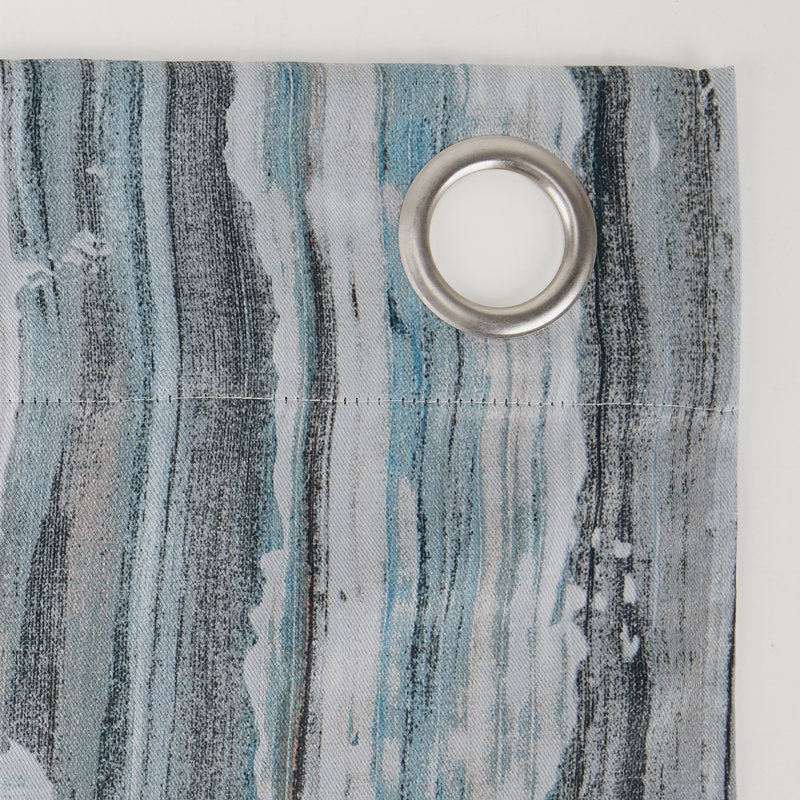 Abstract Painting Blackout Grommet Curtain Panel - Thermal Privacy