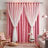 Star Cut Out Blackout Curtain - Romantic Tulle Overlay for Kids Room