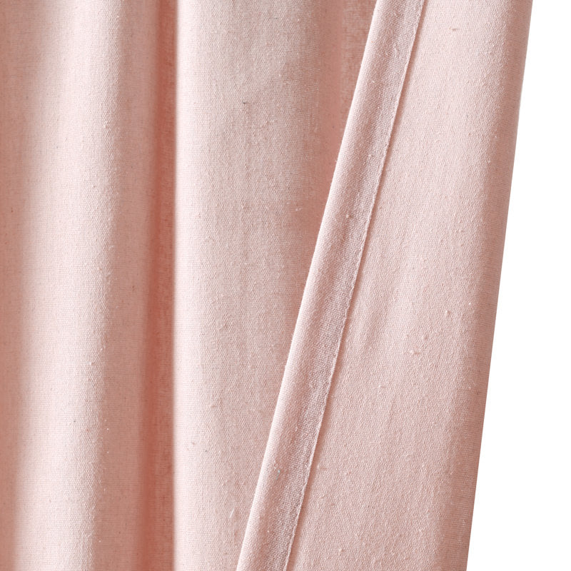 Boho Pom Pom Tassel Semi Sheer Cotton Blend Curtain Panel