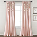 Boho Pom Pom Tassel Semi Sheer Cotton Blend Curtain Panel