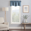 Eclipse Kendall Blackout Scalloped Window Valance - Slate