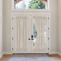 Linen French Door Curtain - Textured Privacy Panel for Glass Doors