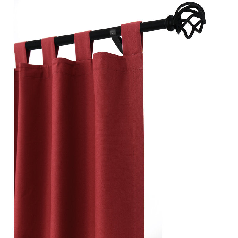 100% Cotton Thermal Room Darkening Tab Top Curtain Panels (Set of 2)