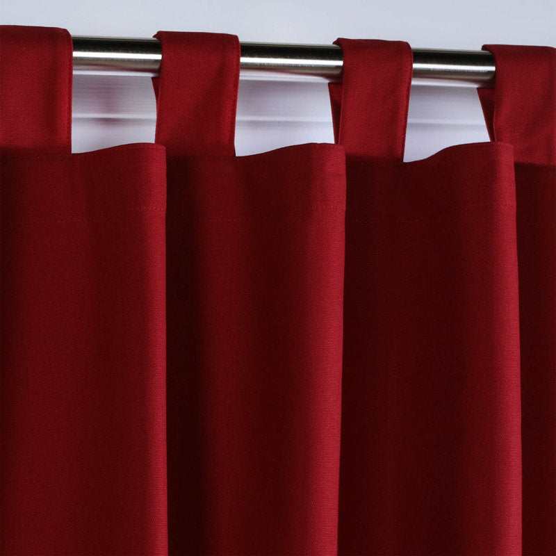 100% Cotton Thermal Room Darkening Tab Top Curtain Panels (Set of 2)