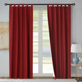 100% Cotton Thermal Room Darkening Tab Top Curtain Panels (Set of 2)