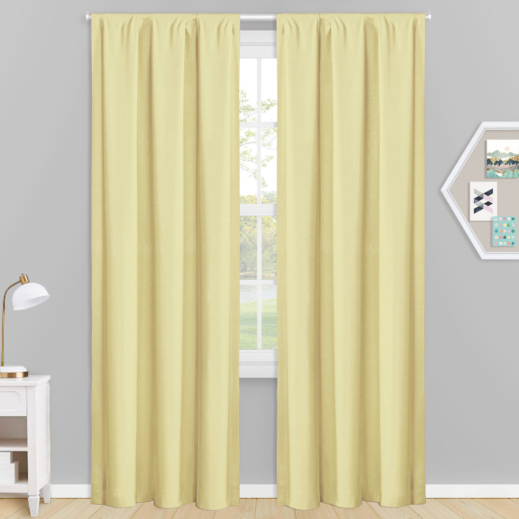 Morelock Blackout Curtain Set of 2 - Thermal Polyester Room Darkening