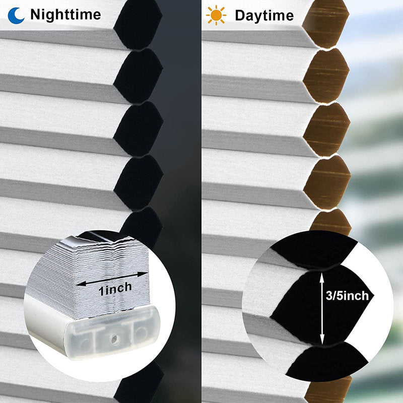 No-Drill Cordless Blackout Cellular Shades for Bedroom & Privacy