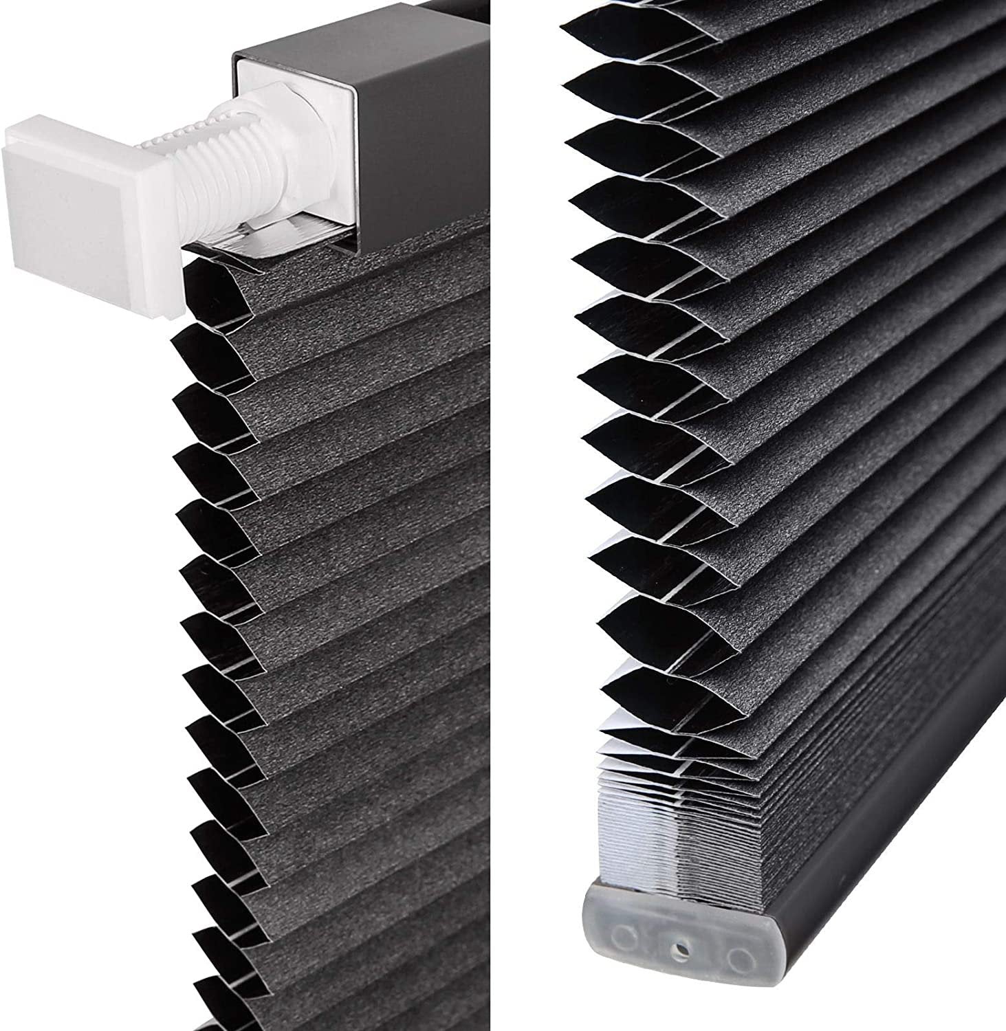 No-Drill Cordless Blackout Cellular Shades for Bedroom & Privacy