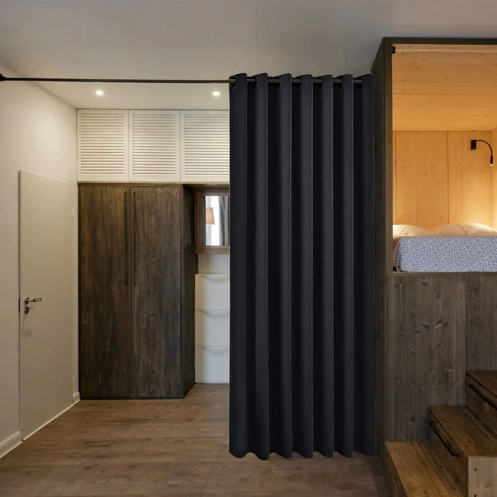 Blackout Room Divider Curtain - Grommet Privacy Screen for Bedrooms