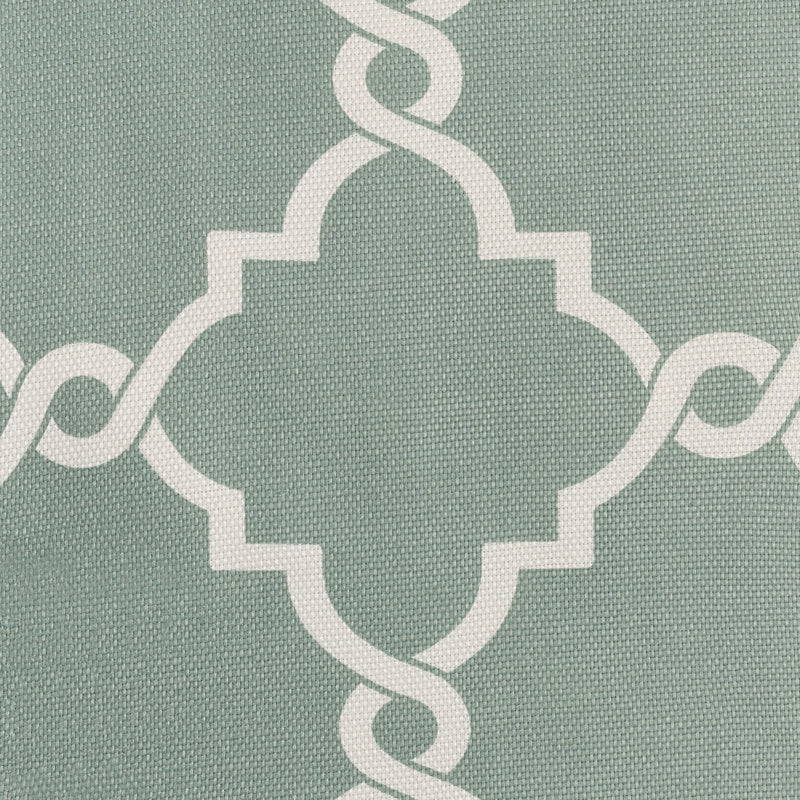 Saratoga Fretwork Print Window Valance - Cotton Blend Grommet Top