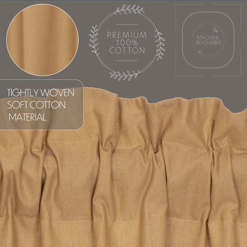 Ruffled Linen Cafe Curtains - Farmhouse Tier Set for Kitchen & Bath