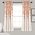 Floral Room Darkening Curtains - Weeping Flower Microfiber Window Panels